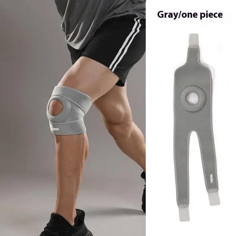 1PC Adjustable Knee Brace Patella Support - Open Patella Design for Knee Pain Arthritis Meniscus Relief Sports Basketball Runnin