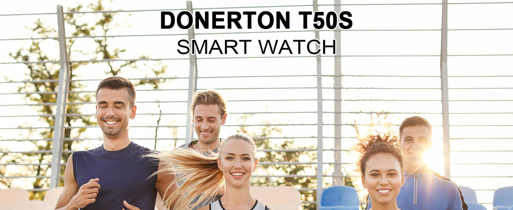 T50 1.85" Ultra Thin Smartwatch (Answer/Make Call), IP68 Waterproof Fitness Tracker, 100+Sport Modes, Heart Rate/Sleep Monito.