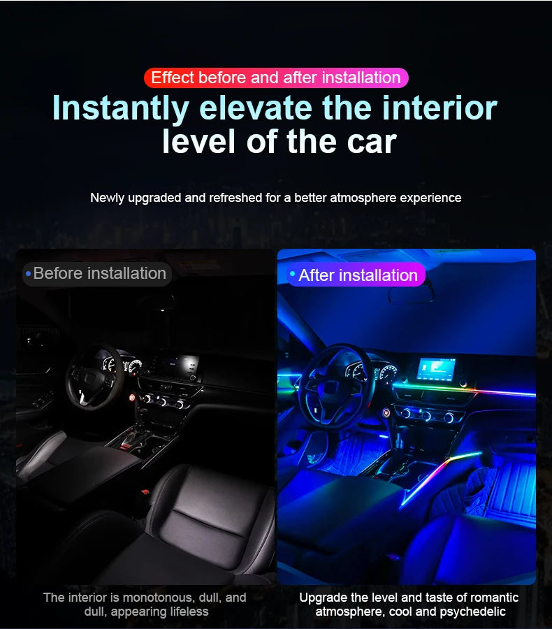 Car Ambient Lighting RGB LED Symphony Atmosphere Lamp by Tidesmit Tidesmit