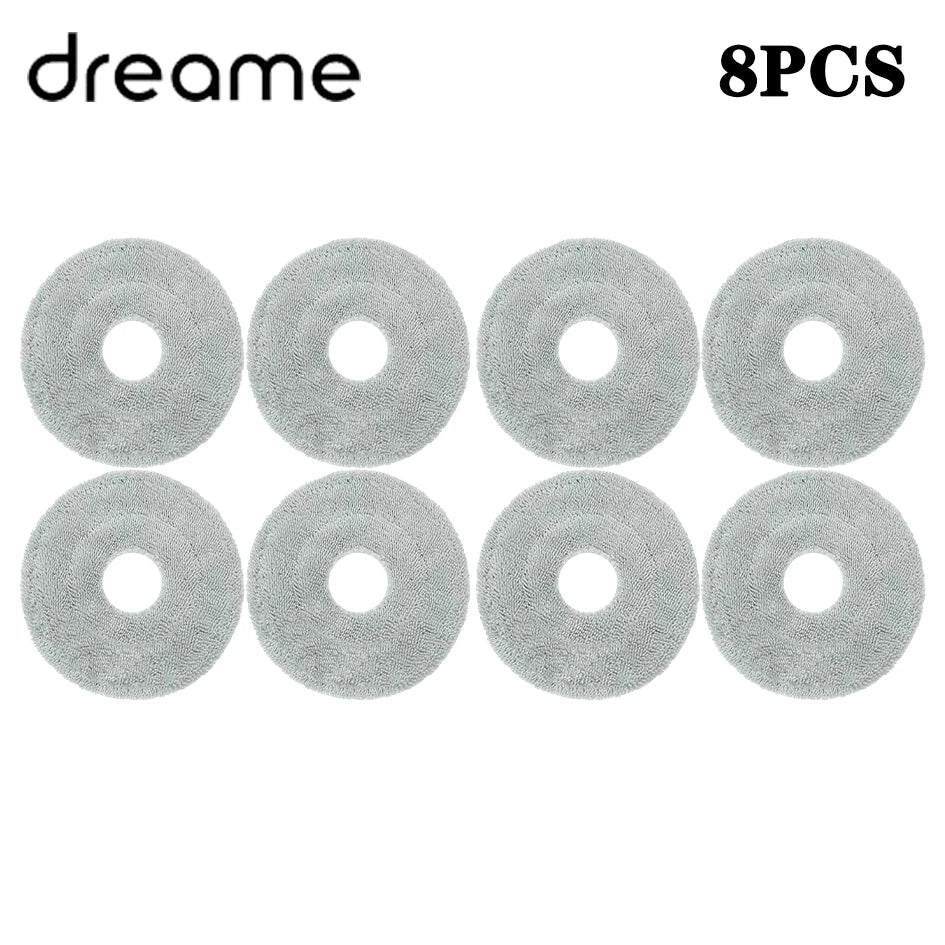 Tidesmit replacement parts kit for Dreame and MOVA robot vacuums including main brush, filters, mops, and dust bags.