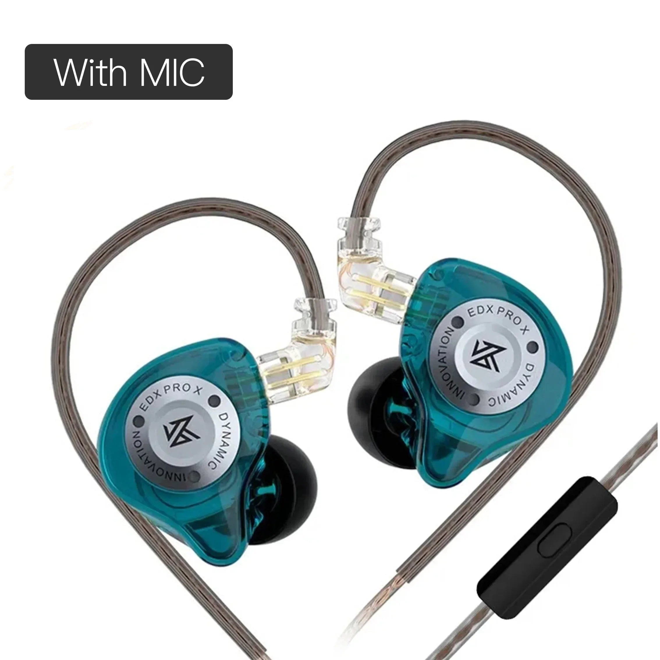 Wired Earbuds with Microphone and HiFi Bass Noise Cancelling Tidesmit Cyan MIC China Mainland Tidesmit