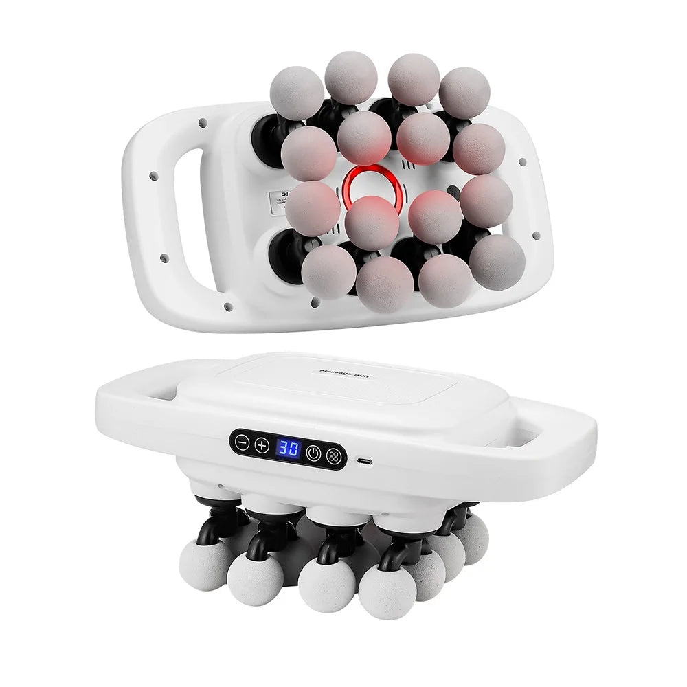 Deep Tissue Massage Gun - 16-Head Portable Electric Massager Body Shaping Massage Equipment Tidesmit