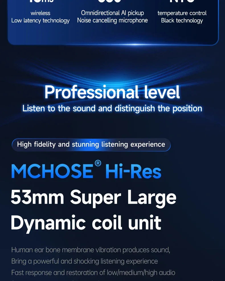 Wireless Gaming Headset V9 Pro - 7.1 Surround Sound Over-Ear Headphones Tidesmit