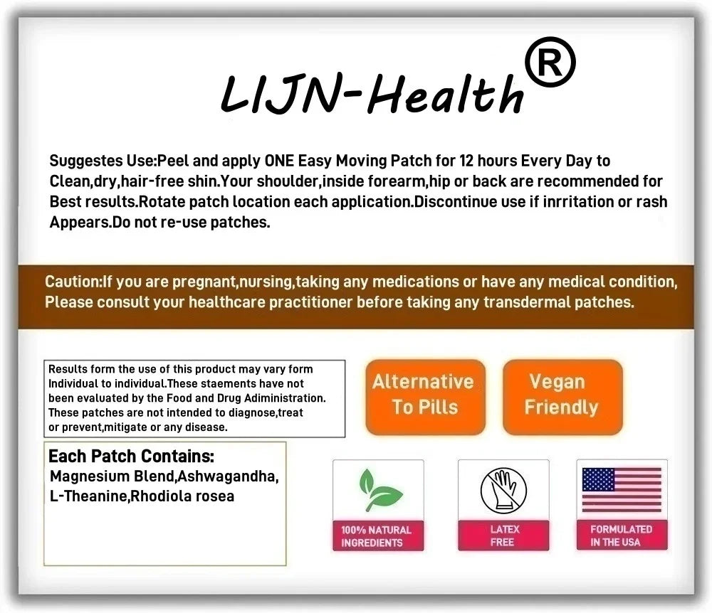 30 Patches Cortisol Manager Transdermal Patches with Magnesium,Rhodiola rosea - Supports Relaxation, Cortisol & Focus