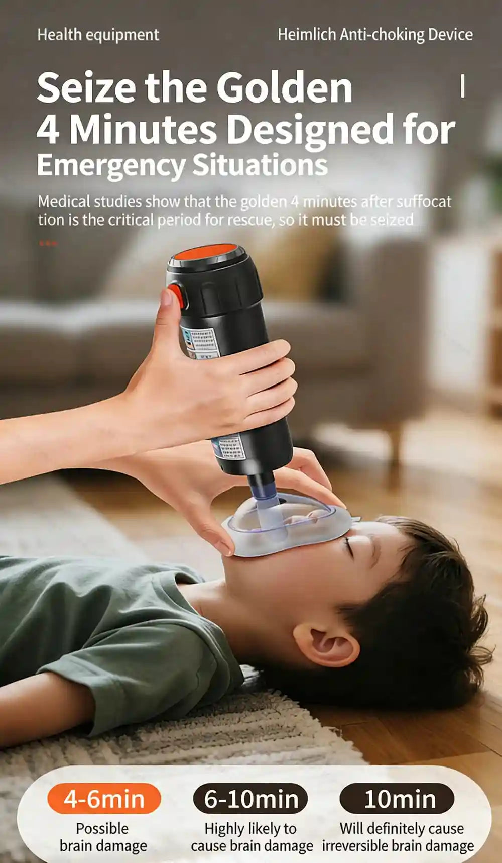 Anti Choking Device - Portable Airway Assist Kit for Emergency Safety Relaxation Treatment Tidesmit
