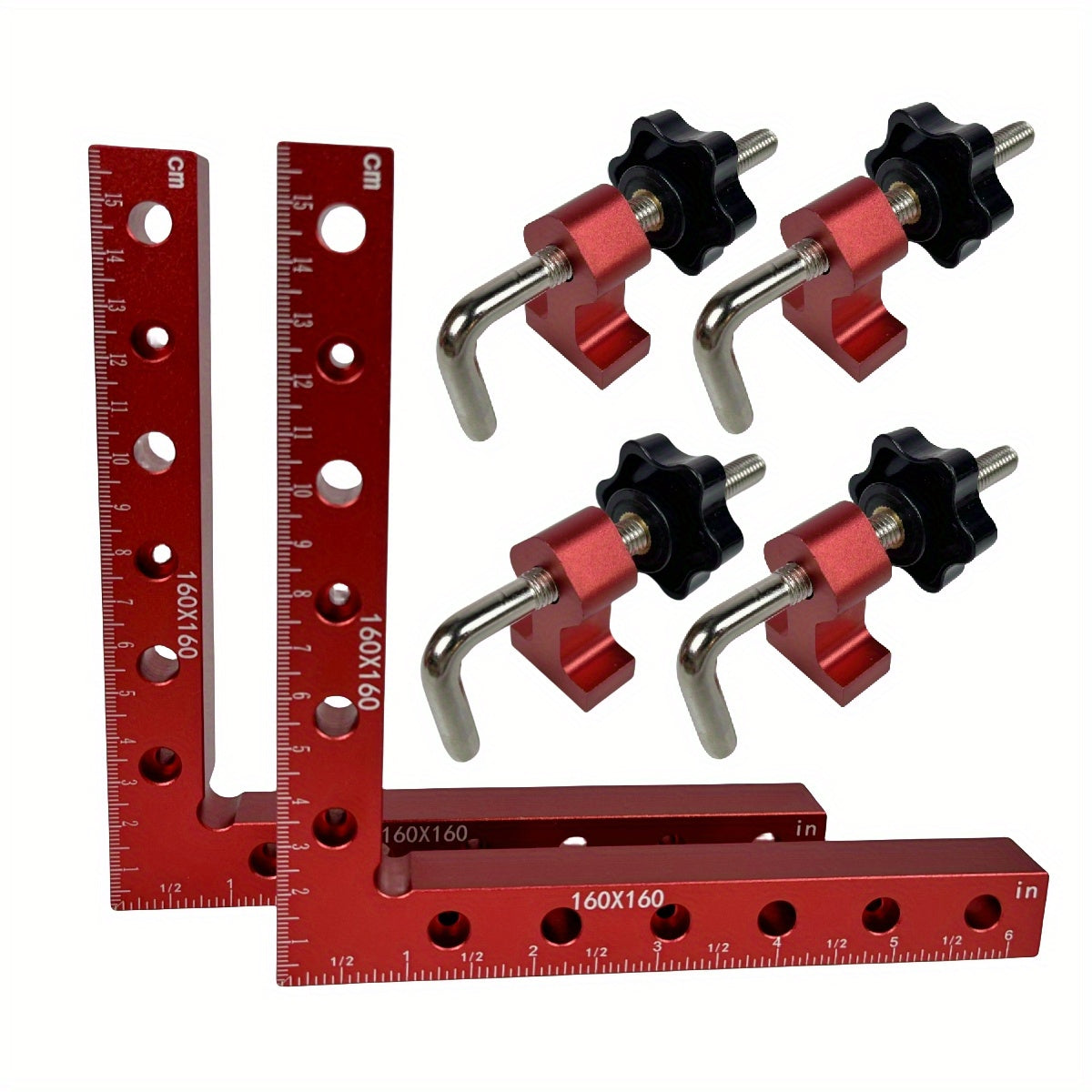 3/6pcs 90 Degree Positioning Squares Right Angle Clamps - Corner Clamps for Woodworking Tools, Right Angle Clamp, Drawers