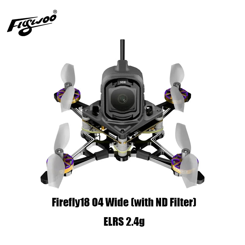 Tiny Whoop 1S O4 FPV Camera Drone with ELRS 2.4g System O4 Wide ELRS 2.4g Tidesmit