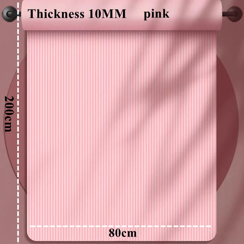 200cm X 90cm NBR Yoga Mats Anti-slip Sport Fitness Mat Blanket for Exercise Yoga and Pilates Gymnastics Mat Fitness Equipment