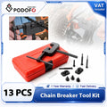 Podofo 13PCS Motorcycle Timing Chain Breaker Tool Kit Chain Riveter Cutter Remover Set with Storage Case for Bike ATV Cam Drive Chain #35-#630 Chrome Vanadium Steel