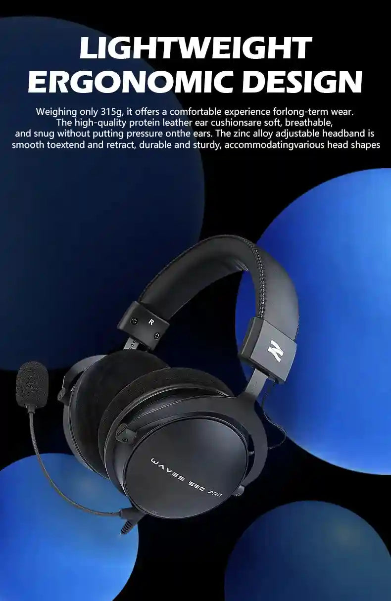 Wired Studio Headphones Over-Ear Monitor - Detachable Cable (W550x) Tidesmit