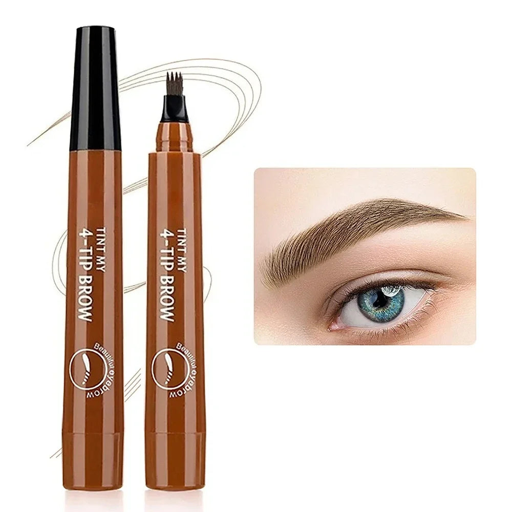 Four-Pronged Eyebrow Pencil - Smudge-Proof PMU Microblading Pen Permanent Makeup Machines Tidesmit