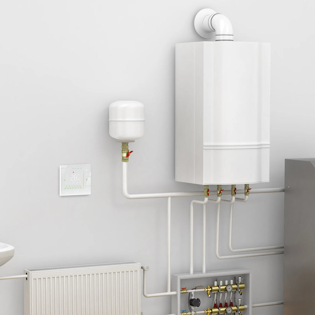 MOES Thermostat WiFi Wireless Room Temperature Controller of Water/Electric Floor Heating Gas Boiler Humidity Tuya Alexa Google
