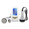 LW-101 cavitation slimming system with white console, digital screen, and three handheld metal beauty treatment probes.