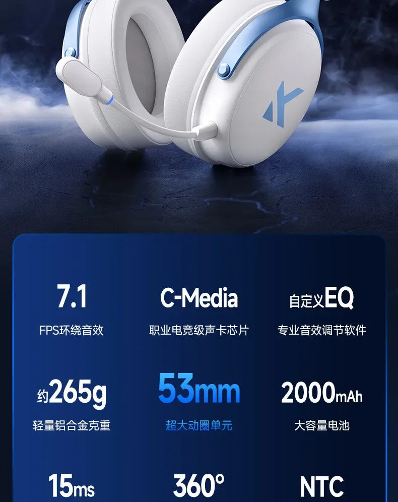 MCHOSE V9 Pro Wireless Gaming Headset: Four-Mode Connectivity Tidesmit Tidesmit