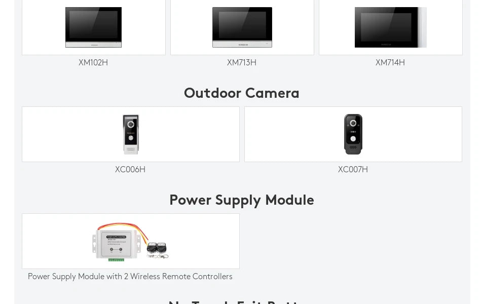 HOMSECUR 7” WIFI Tuya APP 4 Wire Video Door Phone Intercom System 1 Doorbell Camera 1 Indoor Monitor