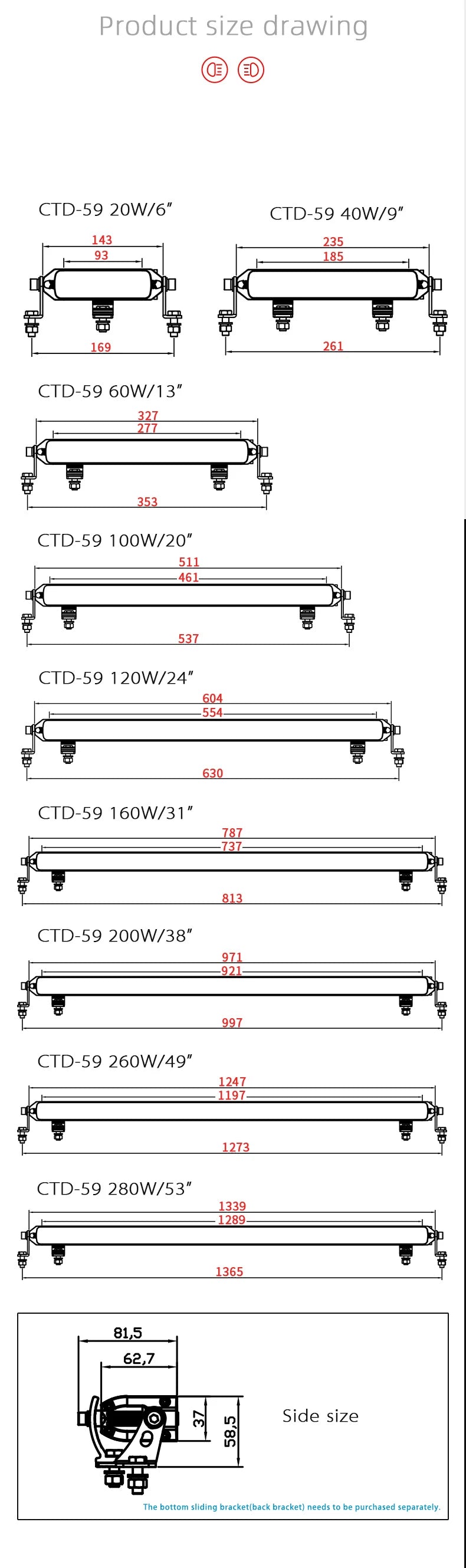 Ultra-thin Floodlight Bar Yellow White Dual Light Off Road Truck Tractor Accessories Led Light Bar Car Lighting System
