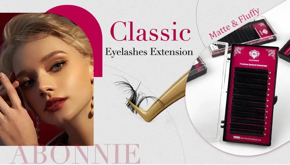 Abonnie Classic Eyelashes Extensions Individual Volume Lashes Fluffy Ultra Soft Eyelash Extensions False Eyelashes Tidesmit