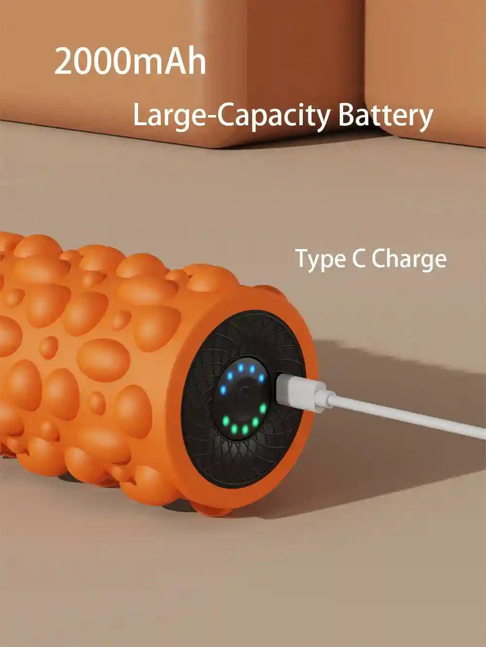 Vibrating Massage Ball: 5-Speed Deep Tissue Electric Muscle Roller Massage Roller Tidesmit