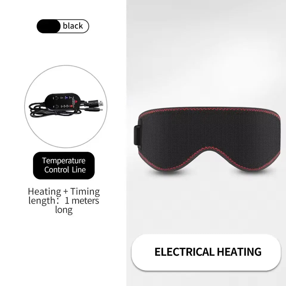 Heated Eye Mask for Dry Eyes | 3-Level Heat Therapy & Massage - Tidesmit Massage Cushion 5V-heating Tidesmit