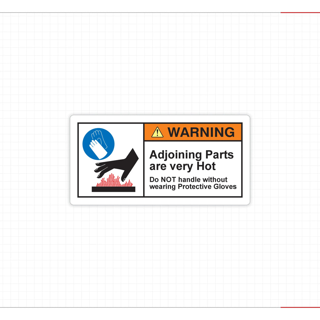 Mechanical Hazard Warning Decal Broken Saw Blade Cuts Risk Safety Sign - Angle/Detail 11