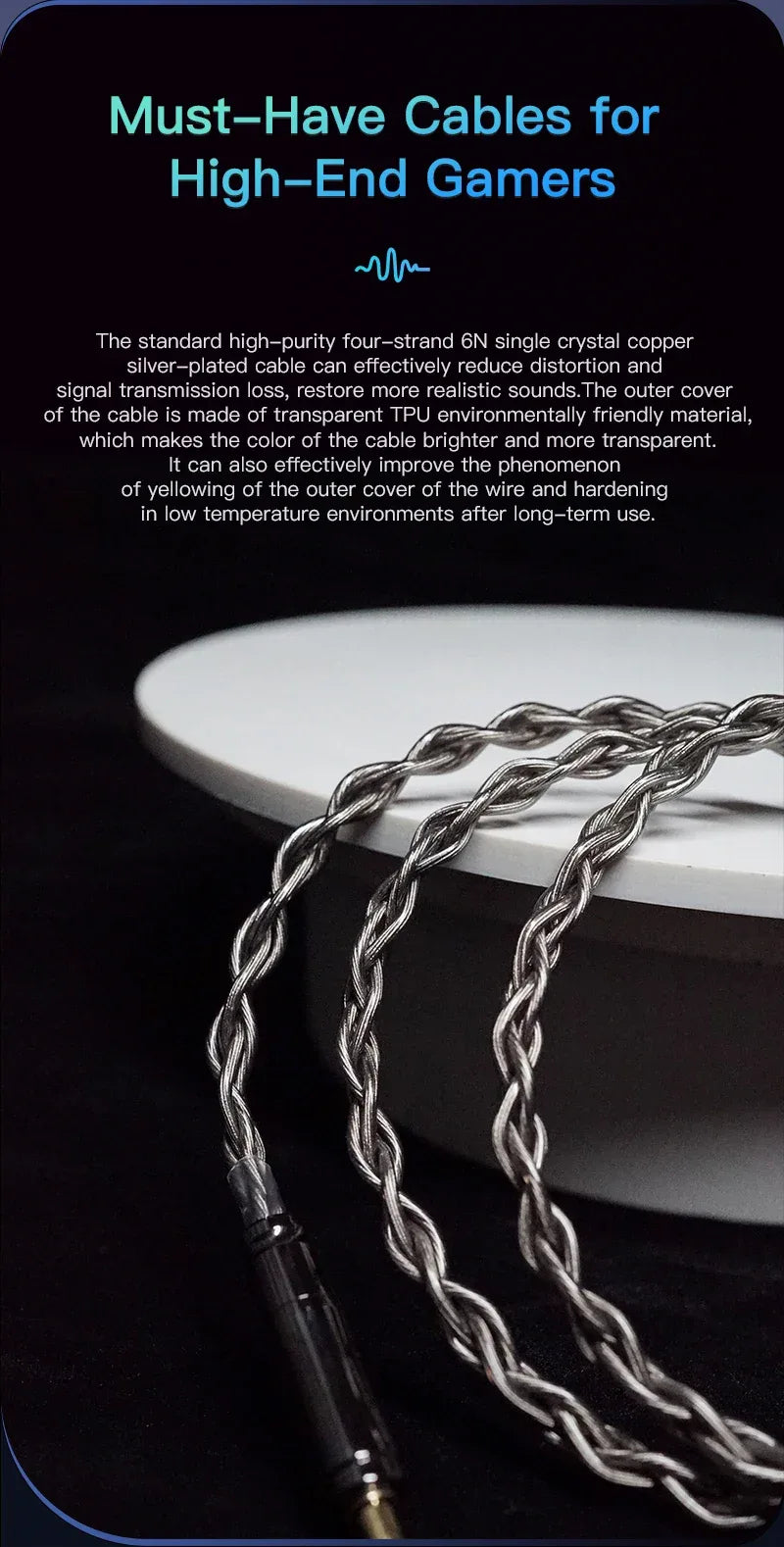 BGVP DMA Hybrid IEM Earphones | 1DD+2BA+2BCD Hi-Res Wired Audio | Tidesmit Tidesmit