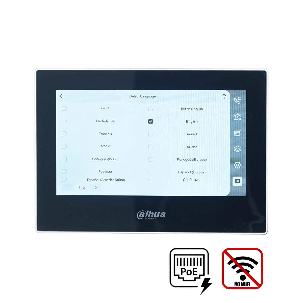 Dahua original IP Video Intercom KIT,VTO2211G-WP & VTH2621G-P & PoE switch,support phone app, RFID Card Unlock