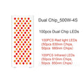 New 300W 500W 1000W 1500W Full Body Red Light Therapy Panel 630nm 660nm 810nm 850nm Infrared Therapy Lamp