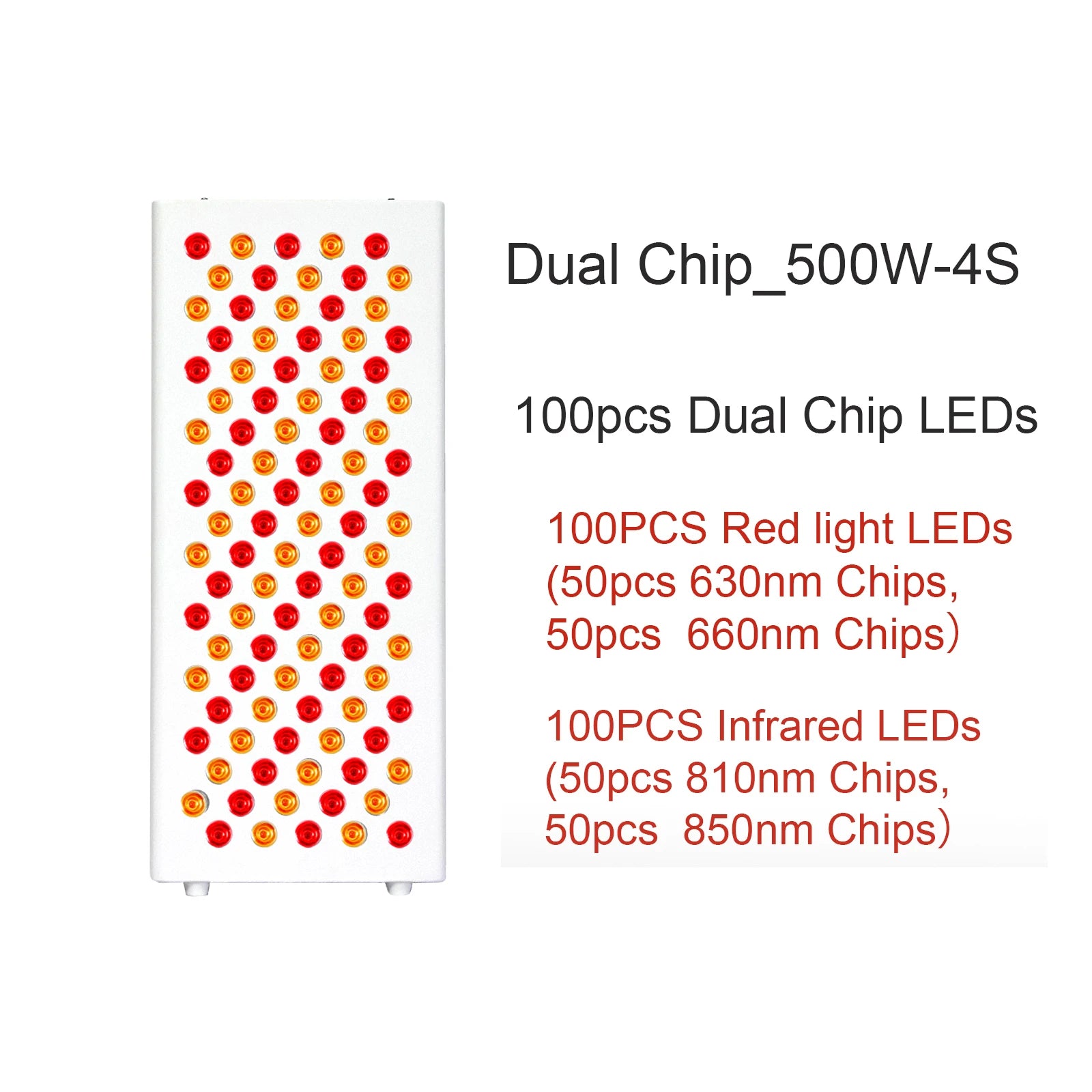 New 300W 500W 1000W 1500W Full Body Red Light Therapy Panel 630nm 660nm 810nm 850nm Infrared Therapy Lamp