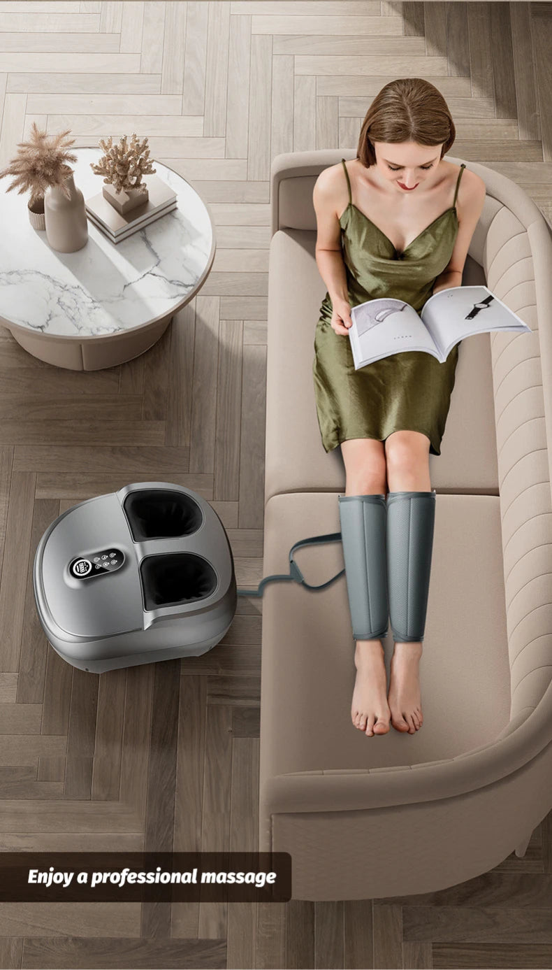Electric Foot Massager with Heat and Airbag Shiatsu - Tidesmit Z12 Relaxation Treatment Tidesmit