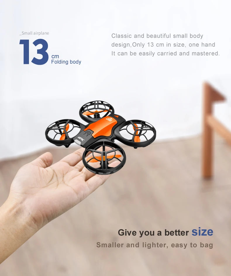 4K Camera Drone for Kids - Gesture Control Foldable Quadcopter Blue Tidesmit