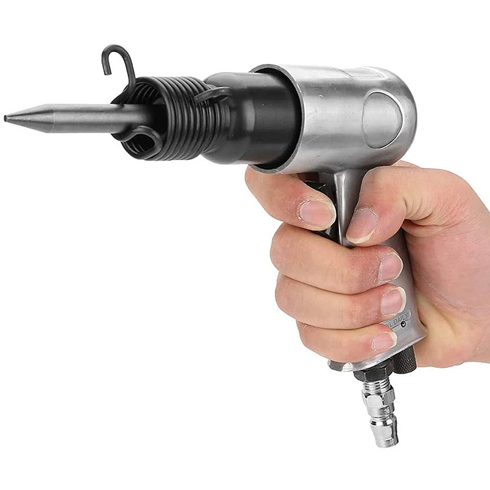 3/8'' 150mm Air Hammer Professional Handheld Pistol Gas Shovels Small Rust Remover Air Shovel Pneumatic Tools with 4 Chisels