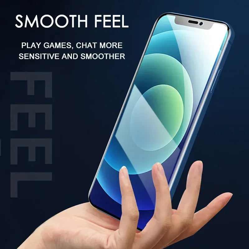 Hydrogel Screen Protector for iPhone - 4-Pack Case-Friendly HD Film Tidesmit