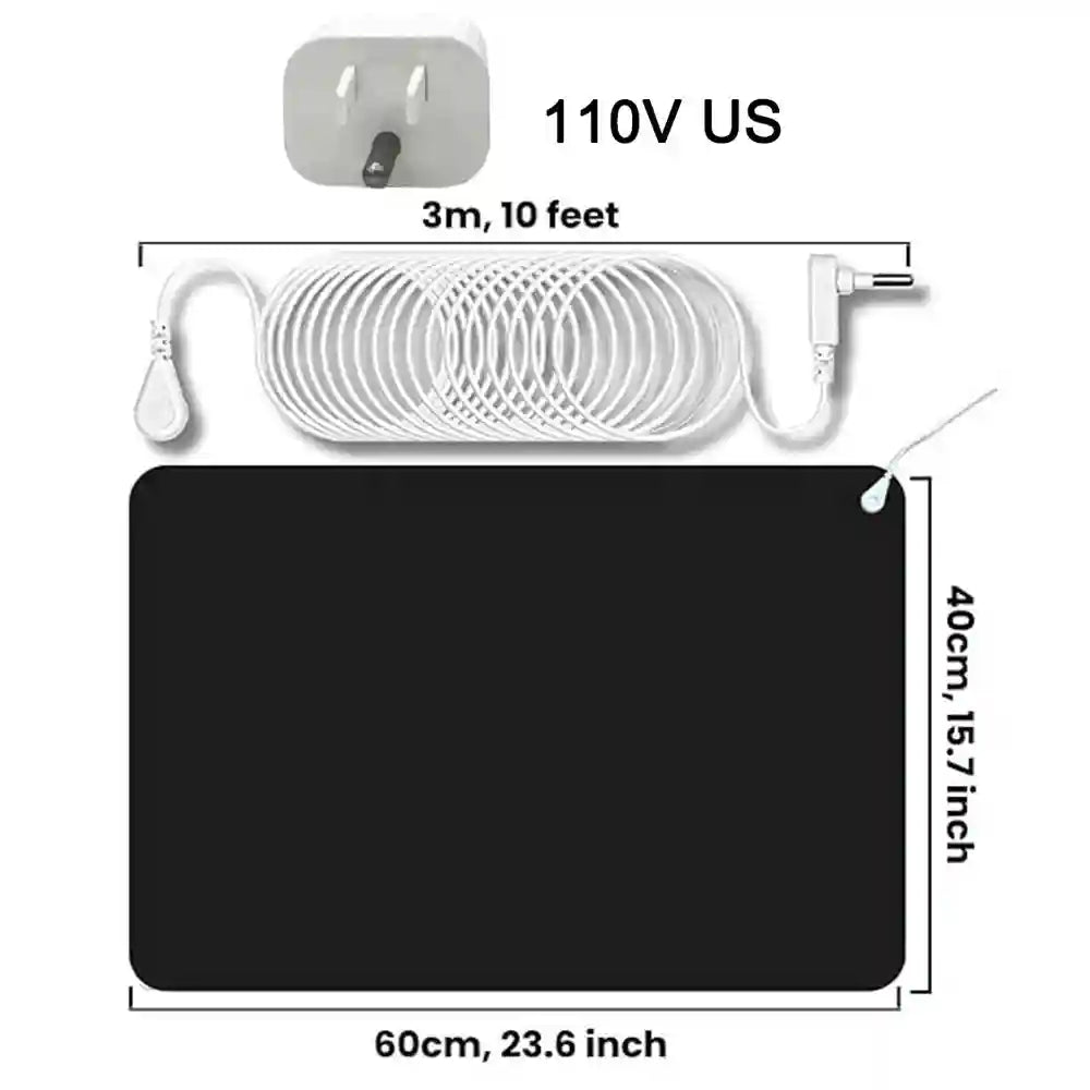 Grounding Pad 60x40cm for Sleep and Pain Relief - Tidesmit Relaxation Treatment 110V US Tidesmit
