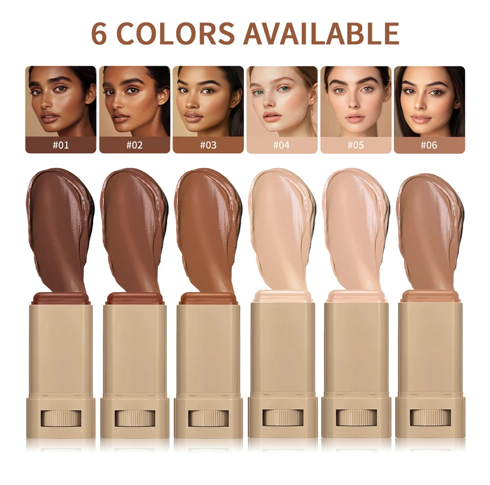 Tidesmit serum boosted foundation stick in a silky skin tint balm texture for natural moisturizing face makeup