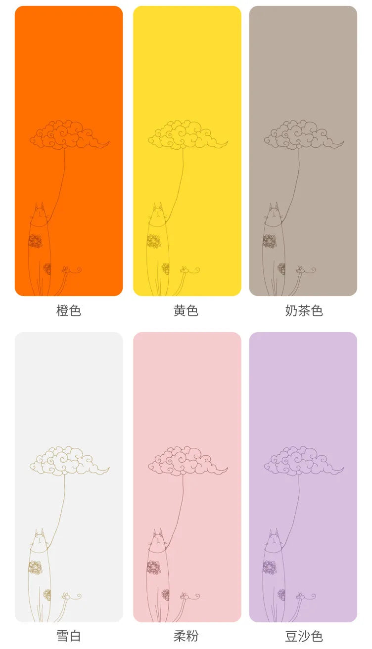 Natural Rubber PU Non-Slip Sweat-Absorbing Yoga Mat, Simple, Sports, Fitness, Shop, Home