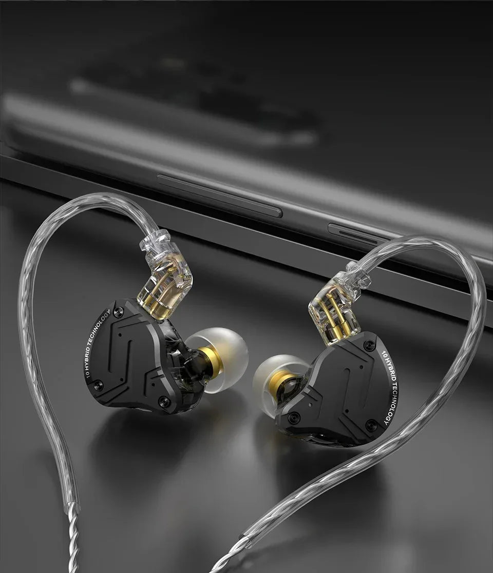 KZ ZS10 Pro X In-Ear Monitors 5-Driver HiFi Earphones by Tidesmit Tidesmit