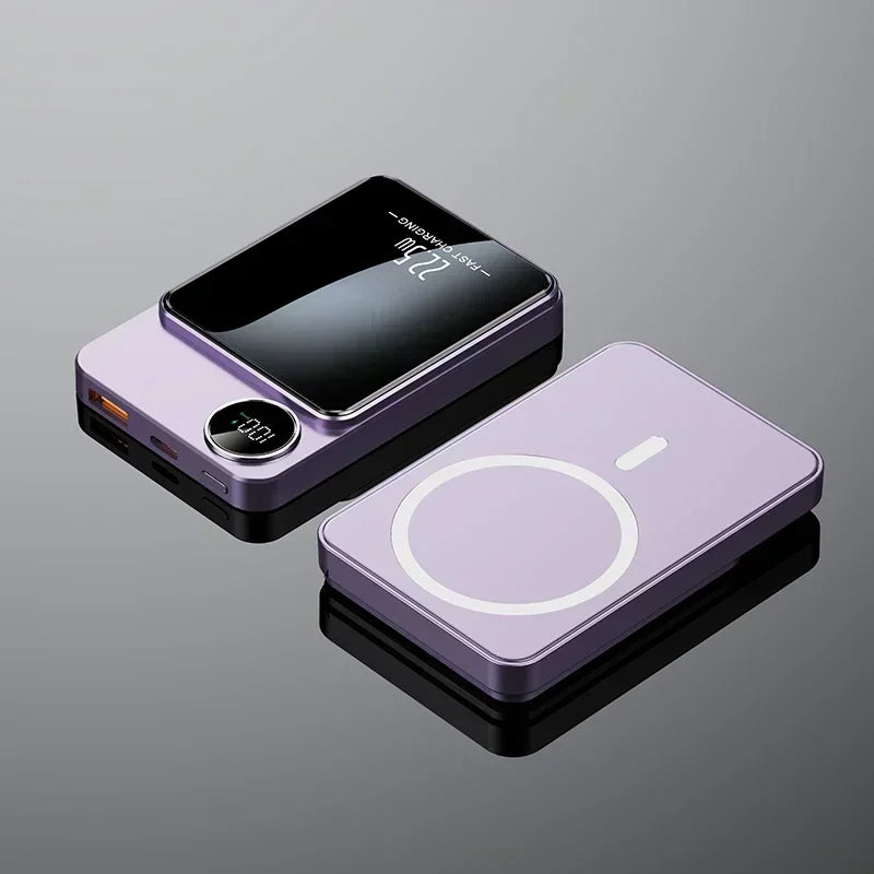 Magnetic Wireless Power Bank 20000mAh | PD Fast Charging Tidesmit Purple Tidesmit