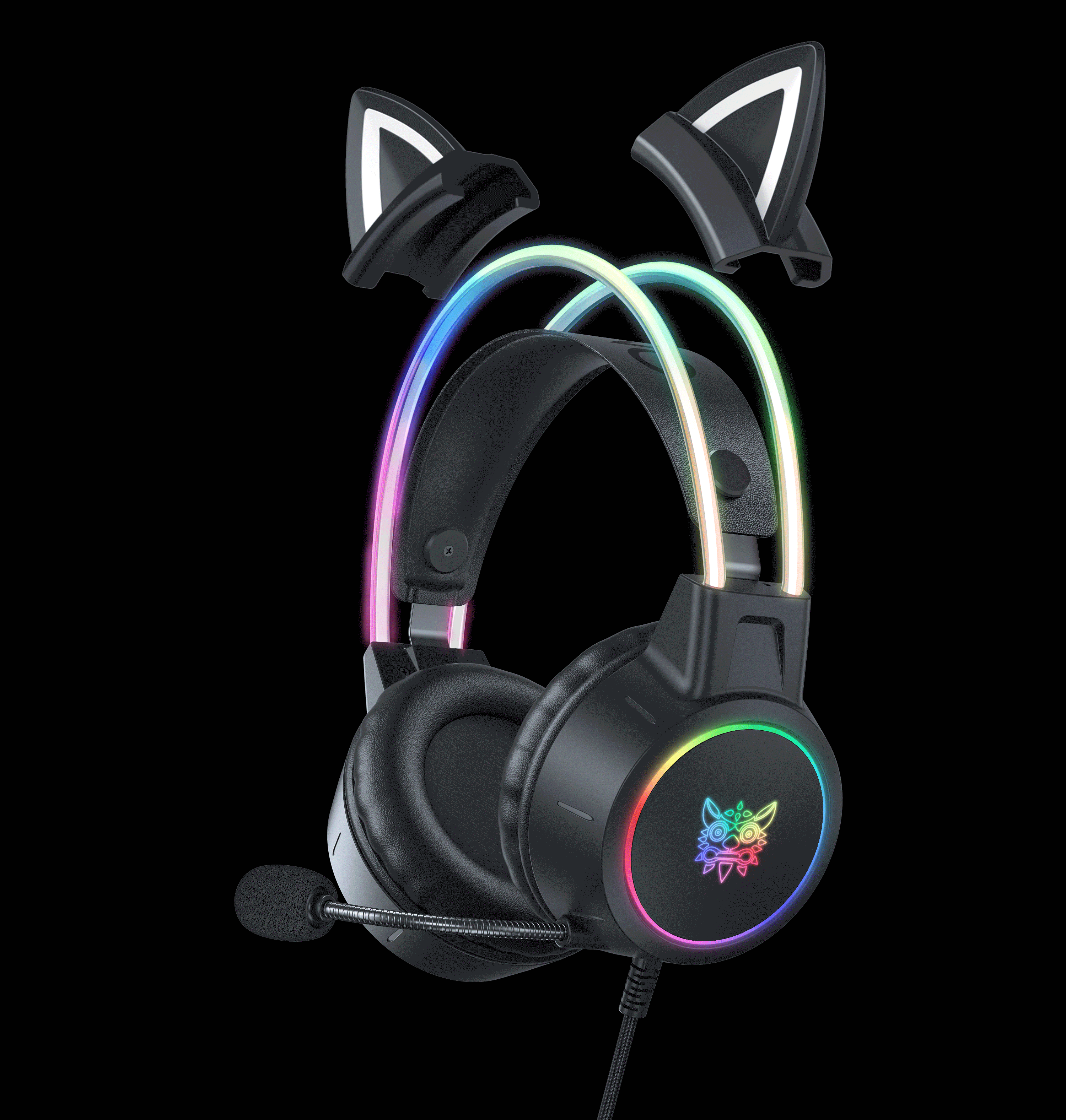 Gaming Headset with Mic - Wired Over-Ear Headphones for PC & Console Tidesmit