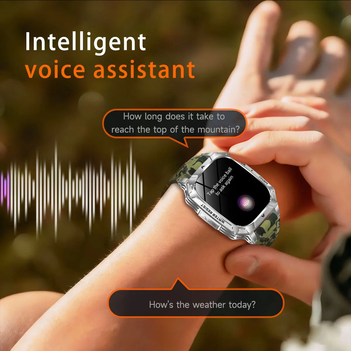 2026 New 1400mAh Big Battery Smart Watch Men Outdoor GPS Flashlight 10ATM Waterproof Bluetooth Call AMOLED HD Sports Smartwatch