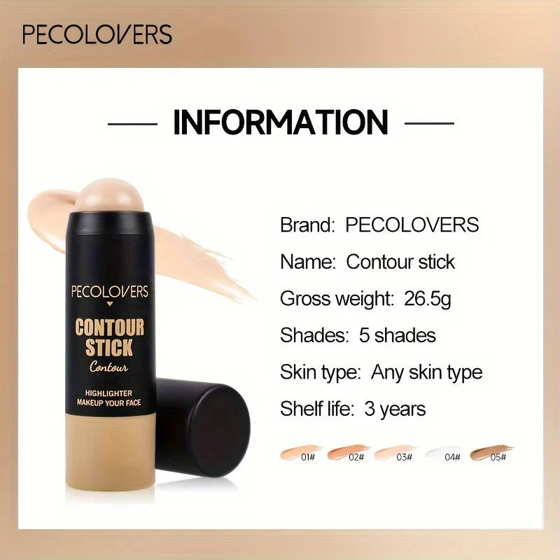 Tidesmit cream contour and highlighter stick for natural 3D face sculpting and brightening texture detail view