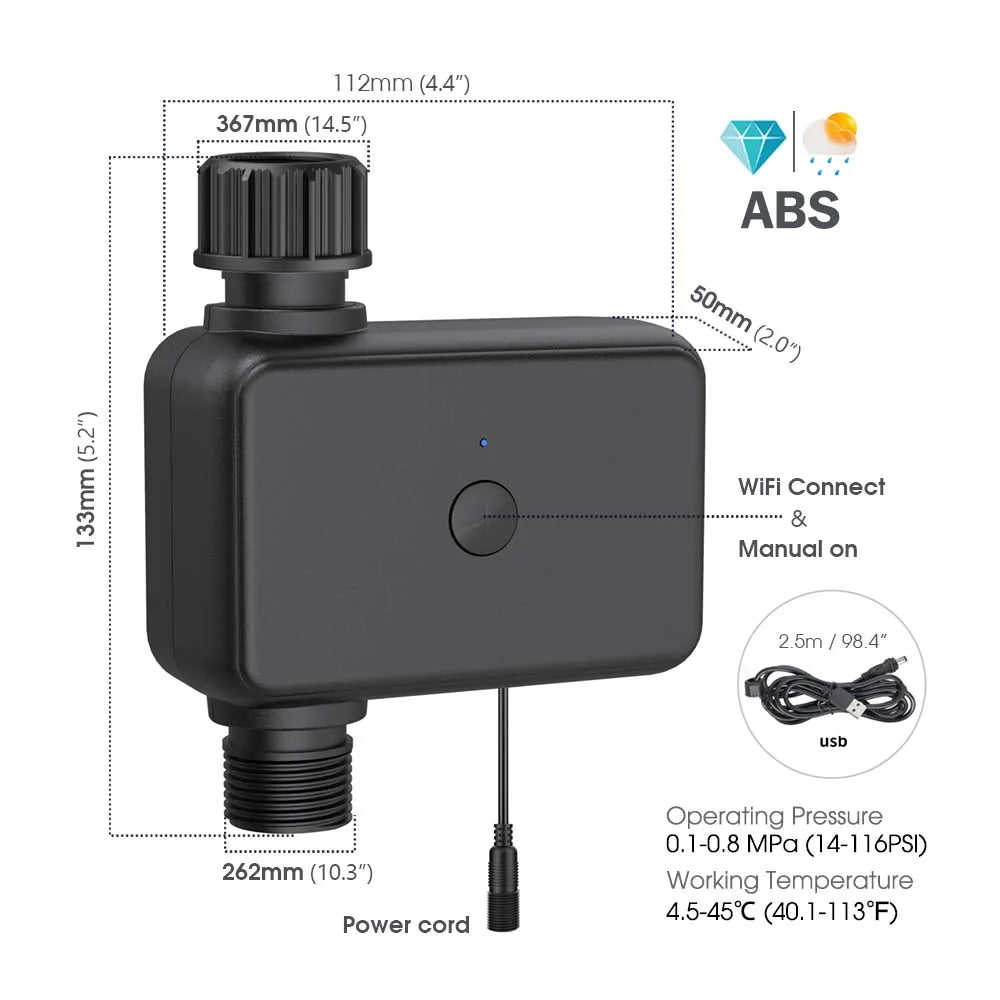 New 5G Dual-band WiFi Smart Garden Timer Irrigation Kit Remote APP Custom Horticulture Mist Cooling System IP55 Life waterproof