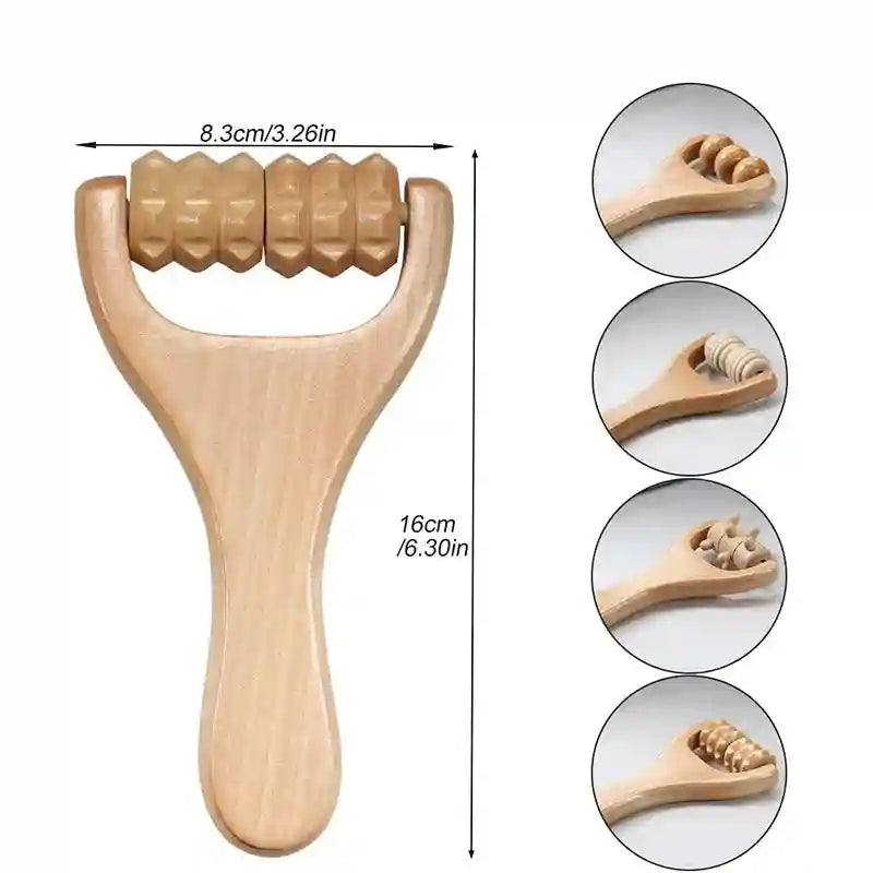 Wooden Massage Roller for Cellulite and Muscle Tension Relief - A-1pcs Massage Roller Tidesmit