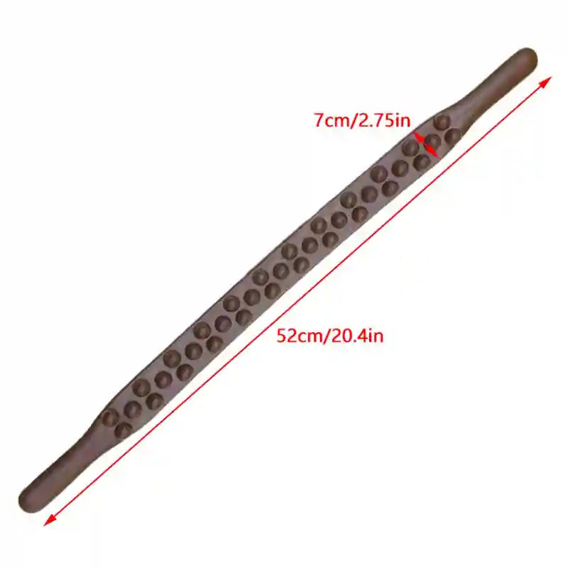 Back Massage Roller Stick - 37 Beads Manual Deep Tissue Therapy Back Massage Instrument 1PC Tidesmit