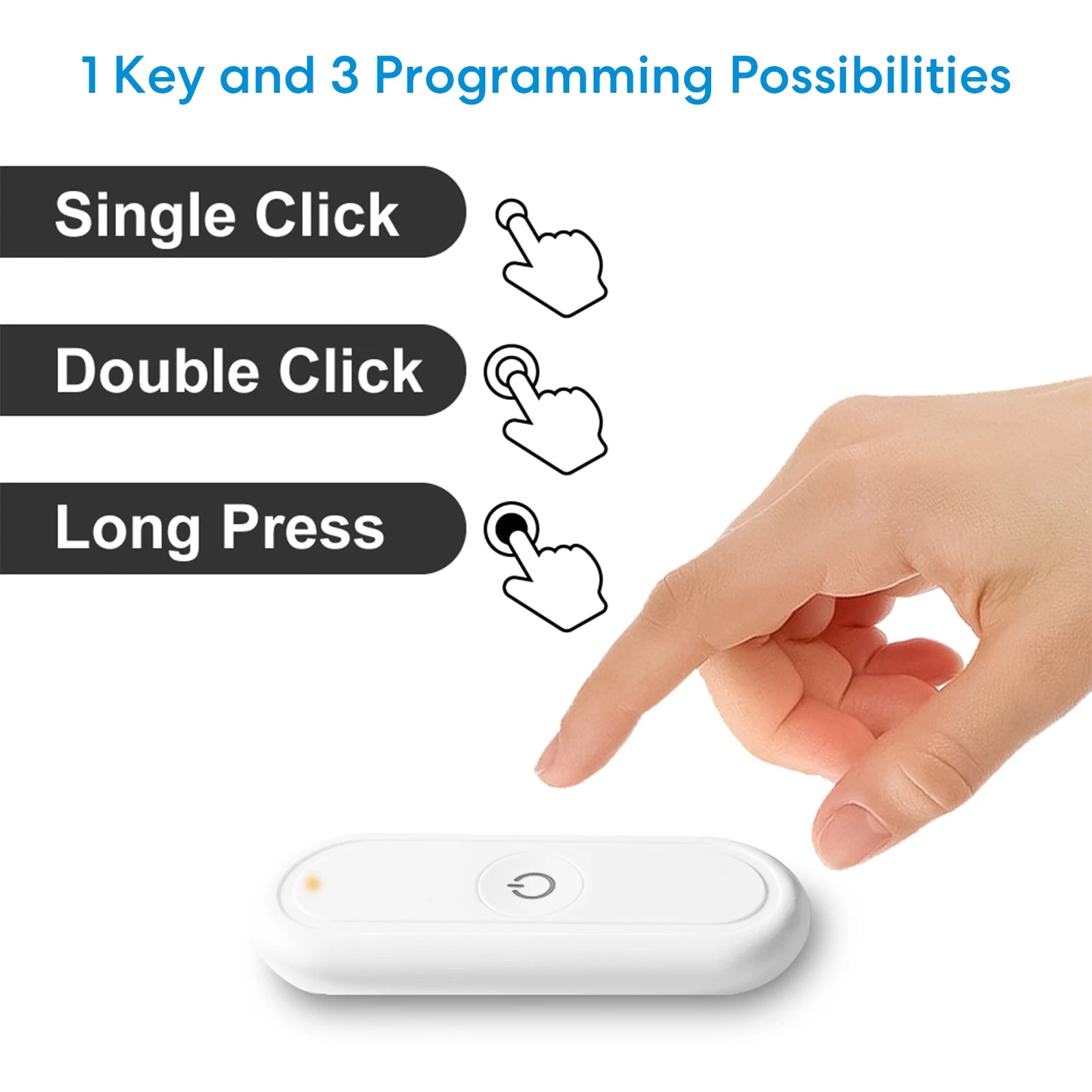 Zigbee Smart Scene Switch 1 Gang - Wireless App-Controlled Home Automation Tidesmit