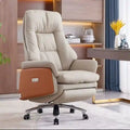 Massage Office Chair - Ergonomic Reclining Seat with Heat Therapy Massage Chairs Milky White Tidesmit