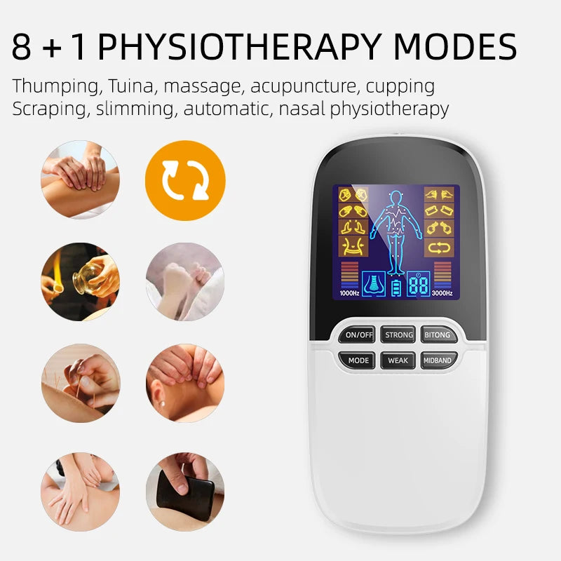 Tidesmit Electric Muscle Stimulator | Rechargeable Heat Therapy Massager Massage Chairs Tidesmit