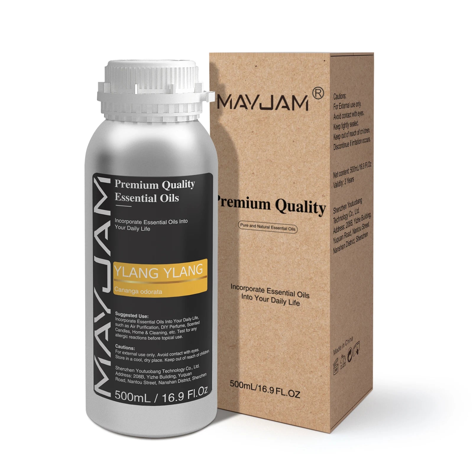 MAYJAM 500ML Pure Natural Essential Oil For Humidifier Diffuser Jasmine Lavender Vanilla Eucalyptus Bergamot Lemon Aroma Oils