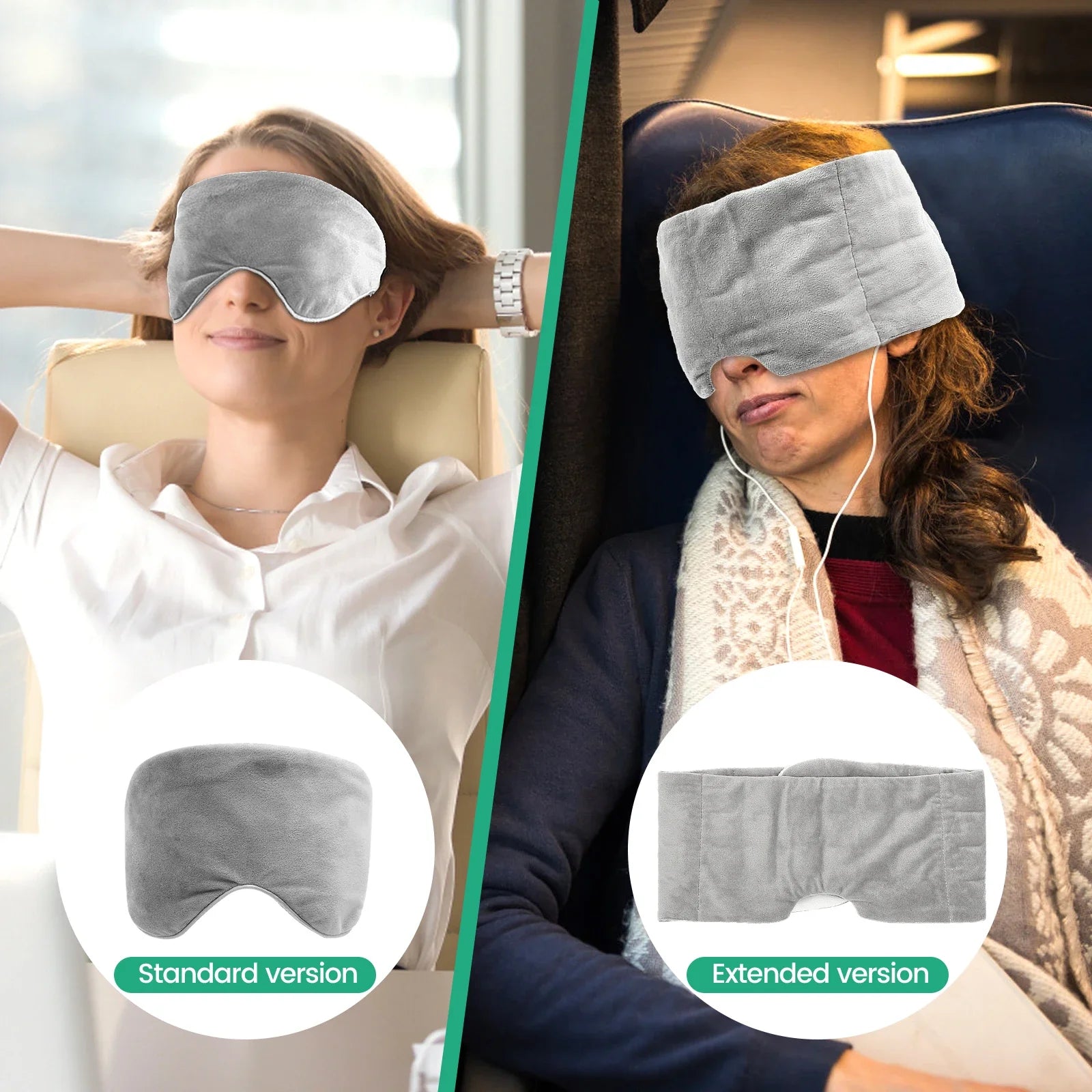 Weighted Eye Mask Soft Breathable Blackout Sleep Mask with Adjustable Sticky Strap Removable Weighted Eye Cover for Sleeping