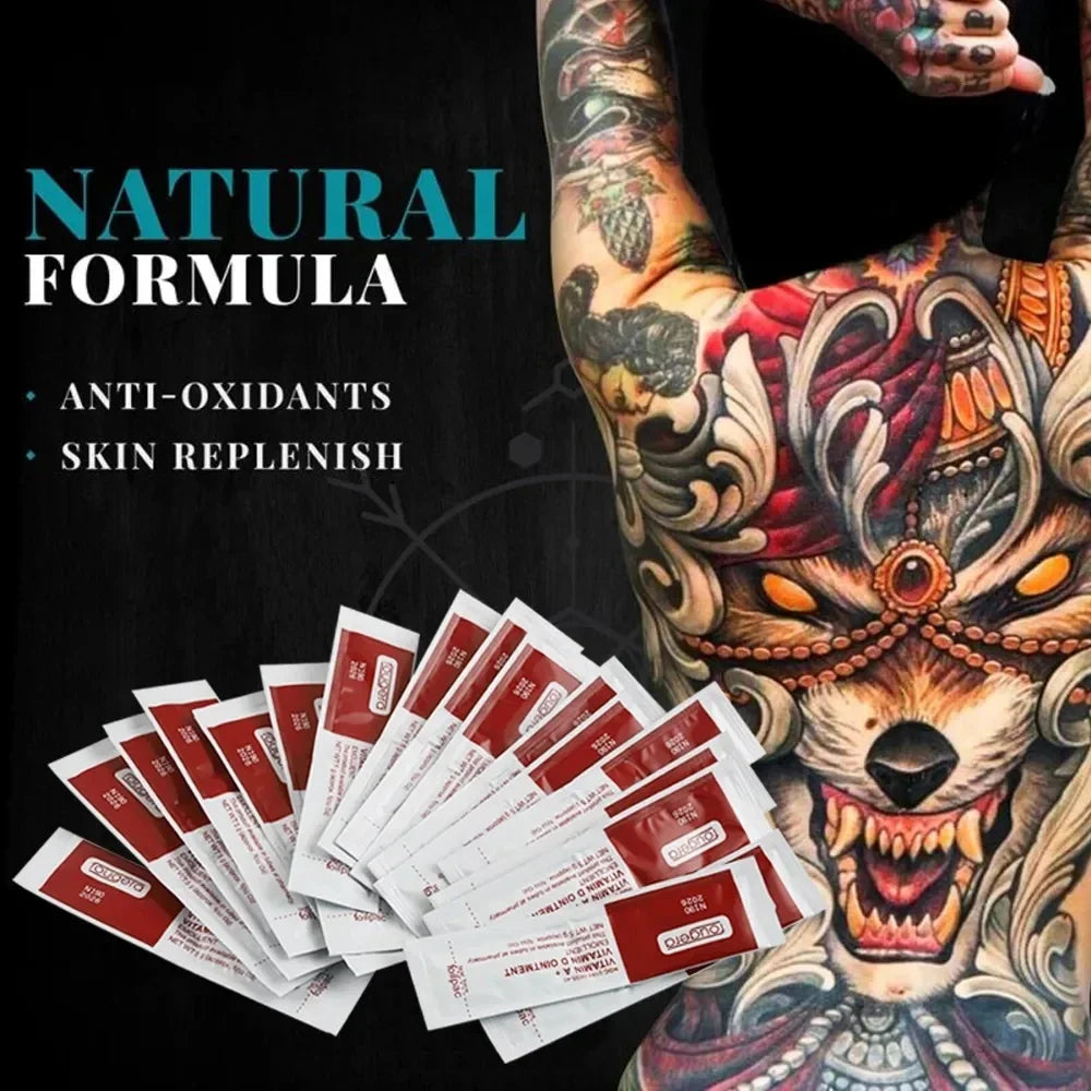 20/50/100/200pcs Fougera Vitamin Ointment A&D Tattoo Repair Cream Gentle Post-Tattoo Healing Supplies Tattoo Skin Care Must-Have