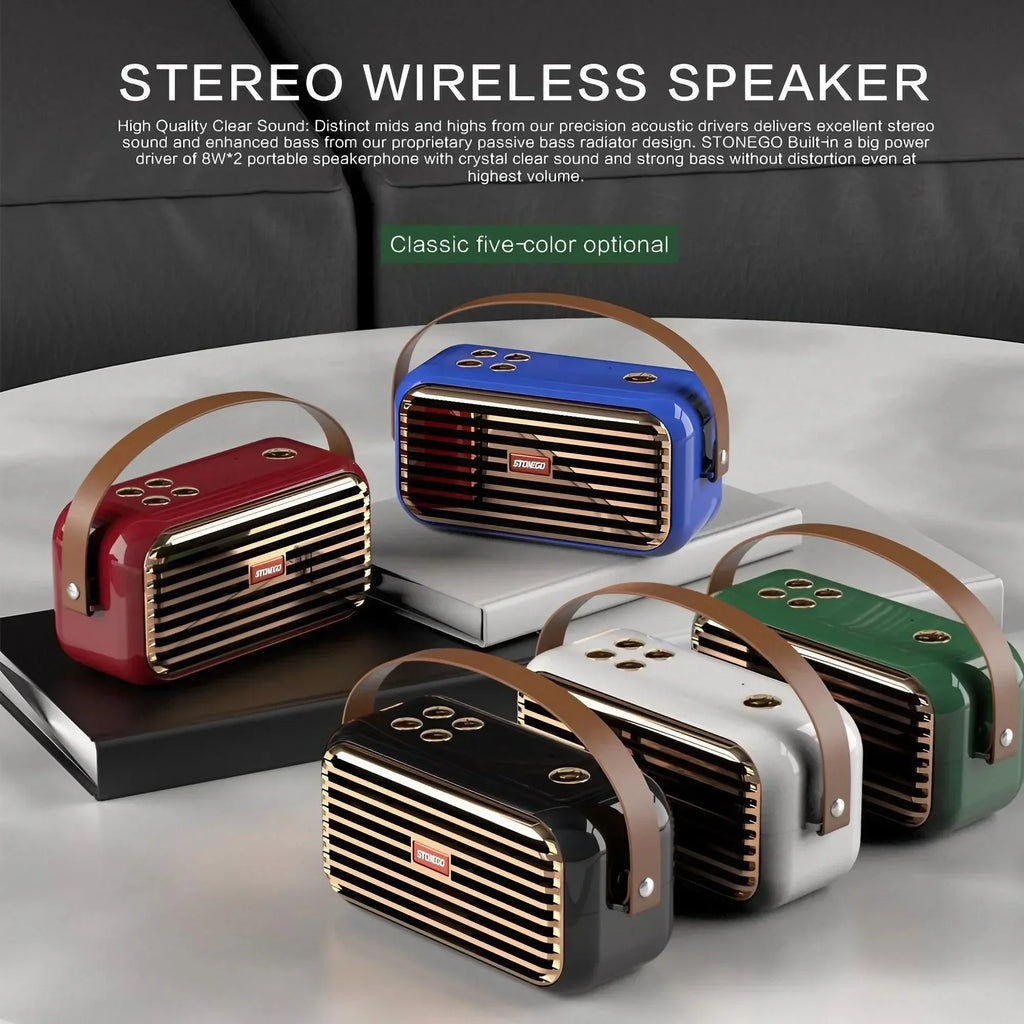 Bluetooth Speaker Portable Outdoor Wireless TWS Stereo Pairing 16W Powerful Deep Bass Sound Bluetooth 5.0 Speaker With Multiple Play Modes All-Day Battery Life IPX6 Waterproof For Camping Travel Party Home Desktop Audio Stere